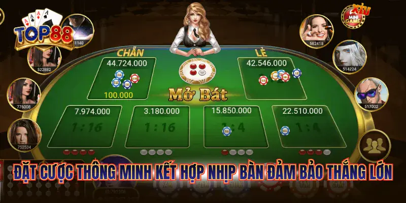 Đặt cược thông minh kết hợp nhịp bàn đảm bảo thắng lớn