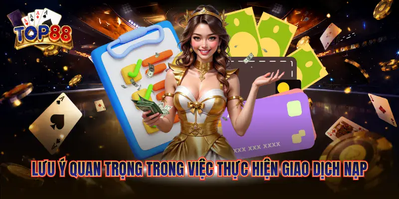 Nạp Tiền Top88 - Hướng Dẫn Giao Dịch Siêu Tốc 2026 6 Lưu ý quan trọng trong việc thực hiện giao dịch nạp